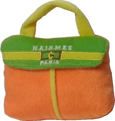 Hairmes Handtasche – Orange/Grün