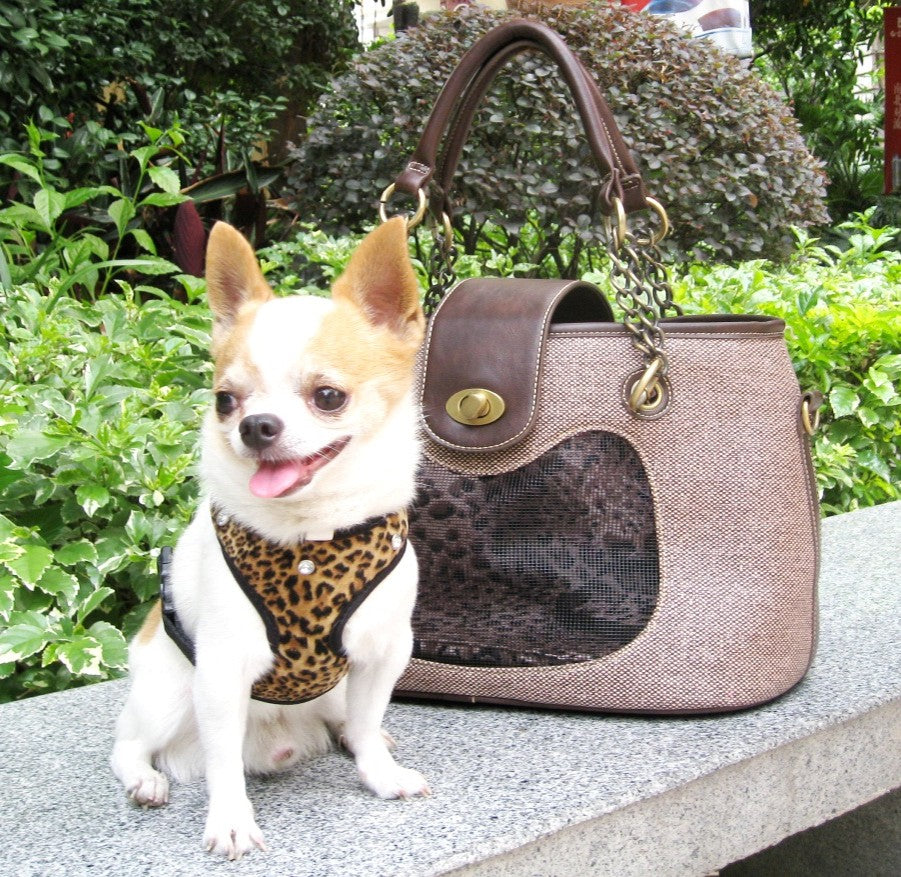 Backbone Hundetasche „Leopard Chic“