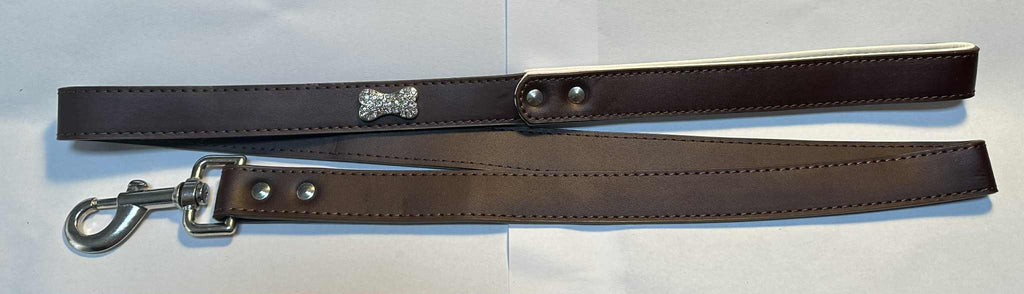 Braune Leine aus Rindsleder