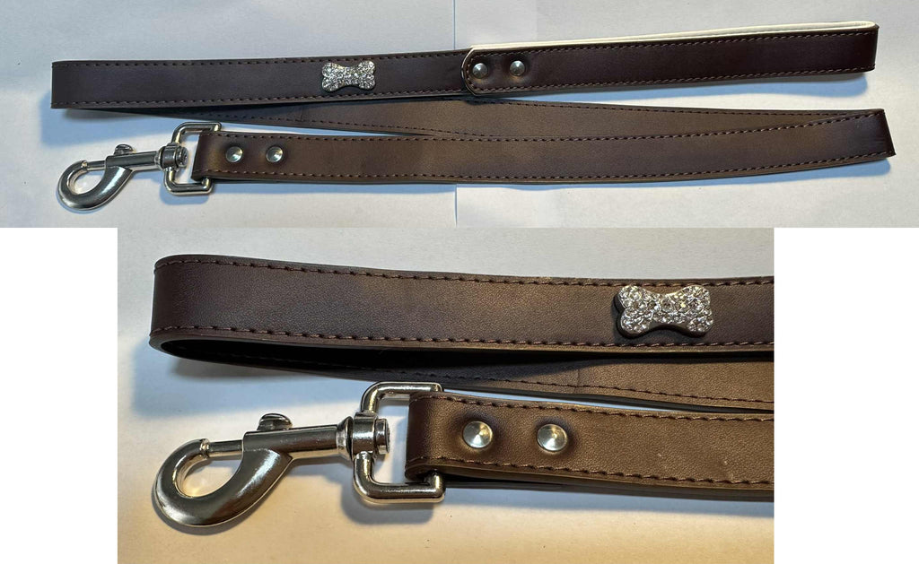 Braune Leine aus Rindsleder