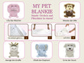 My Pet Blankie – verschiedene Tiermotive