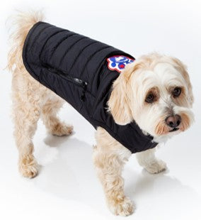 Canada Pooch – Regenweste in Schwarz und Rot