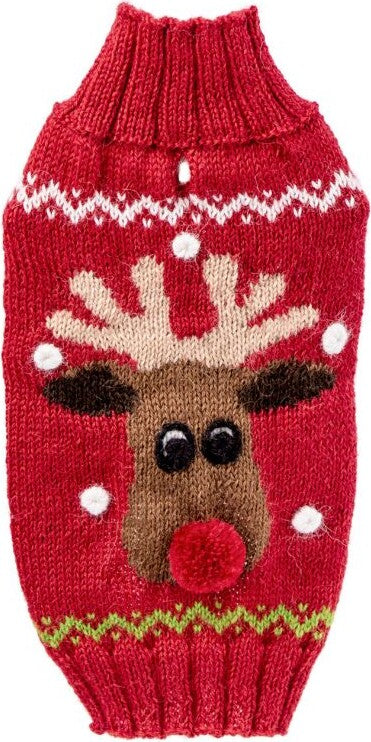 Red Rudolph Pullover aus Baby-Alpakawolle