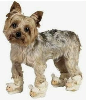 Lamm-Hausschuhe für Hunde