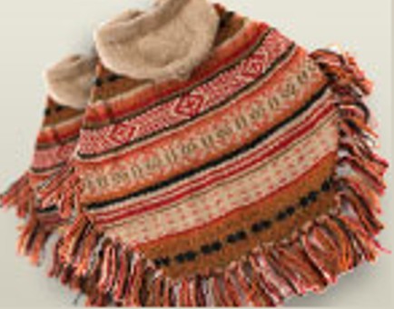Autumn Joy Poncho aus Baby-Alpakawolle